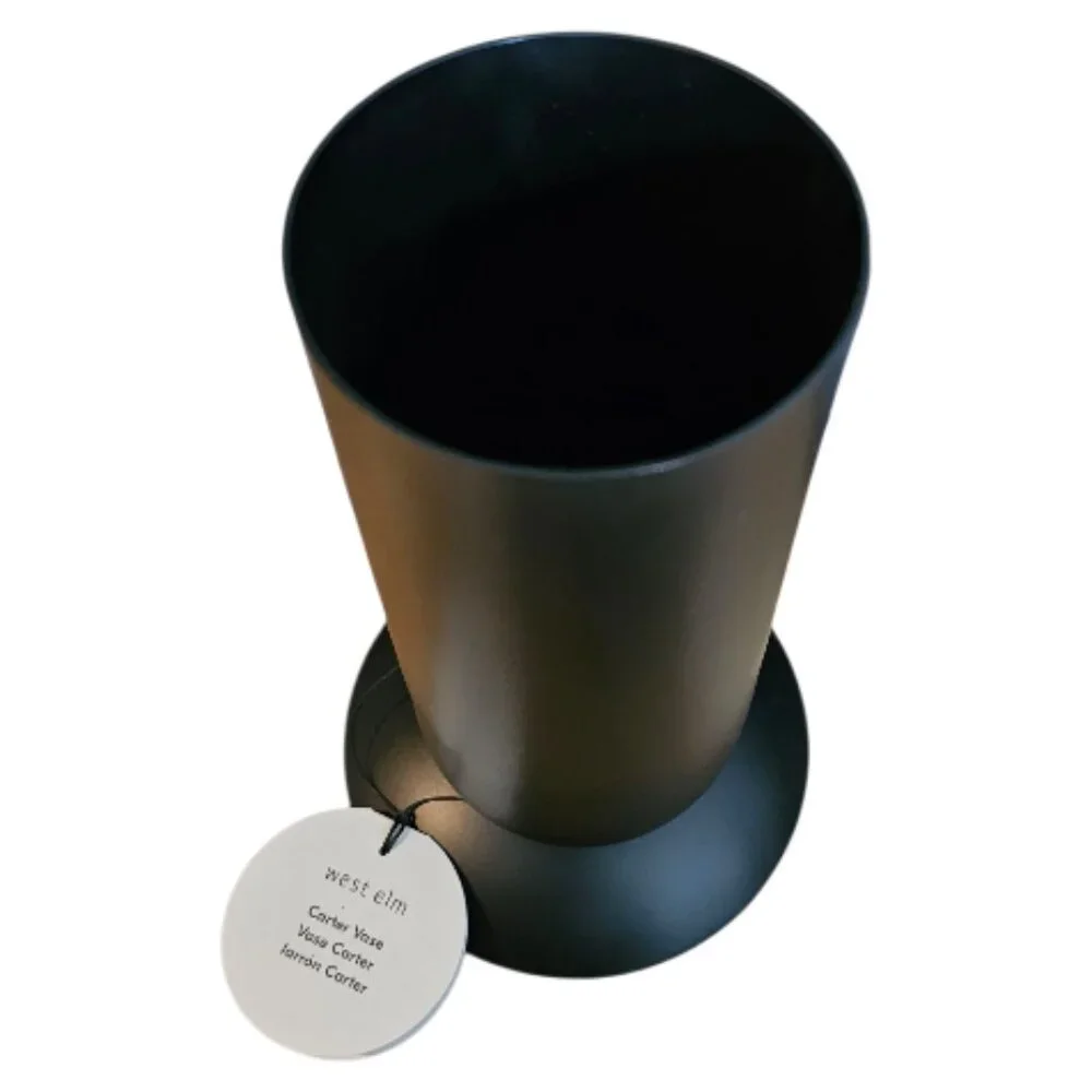 West Elm - Carter Oil Rubbed Bronze Medium Metal Vase, NIB